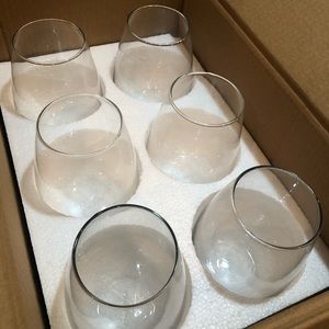 SET OF 6, 32oz Stemless Wine Glass